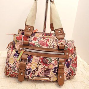 LILY BLOOM SHOULDER SATCHEL BAG FLOWERS LOONS